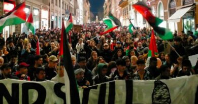 Ancona, in migliaia ancora in strada per la causa palestinese