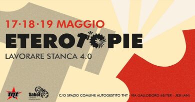 Eterotopie, Lavorare stanca 4.0 è il sesto festival della Libreria Indipendente Sabot