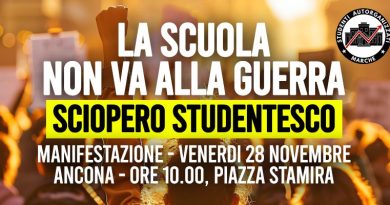 La scuola non va alla guerra – Sciopero studentesco