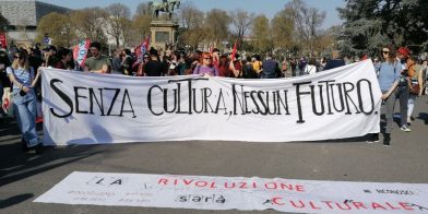 Il primo sciopero del mondo della cultura