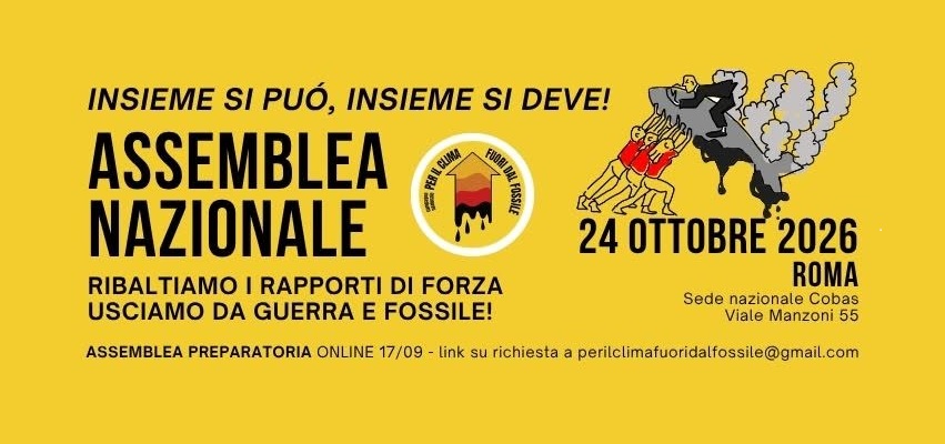 Usciamo da guerra e fossile