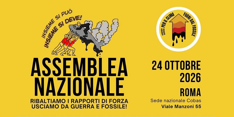 Mobilitiamoci contro guerra e fossile