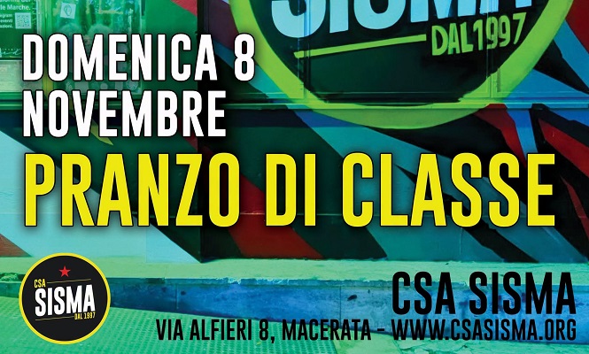 Macerata - Pranzo di classe @ Sisma